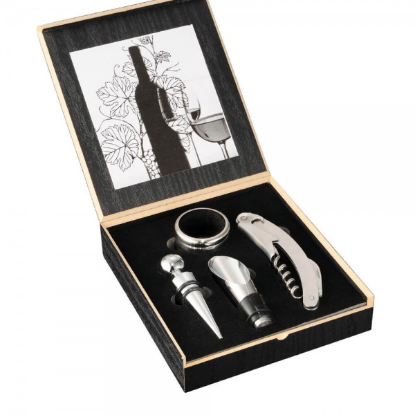 Set para Vino Belgio de 4 piezas